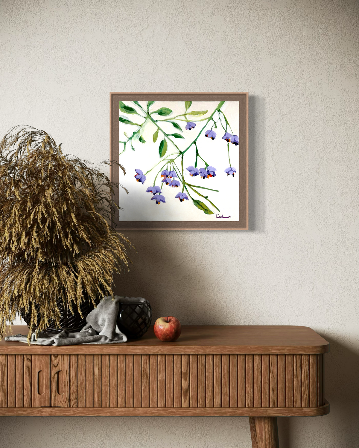 Vine and Dandy- Framed Original Painting with Certificate.