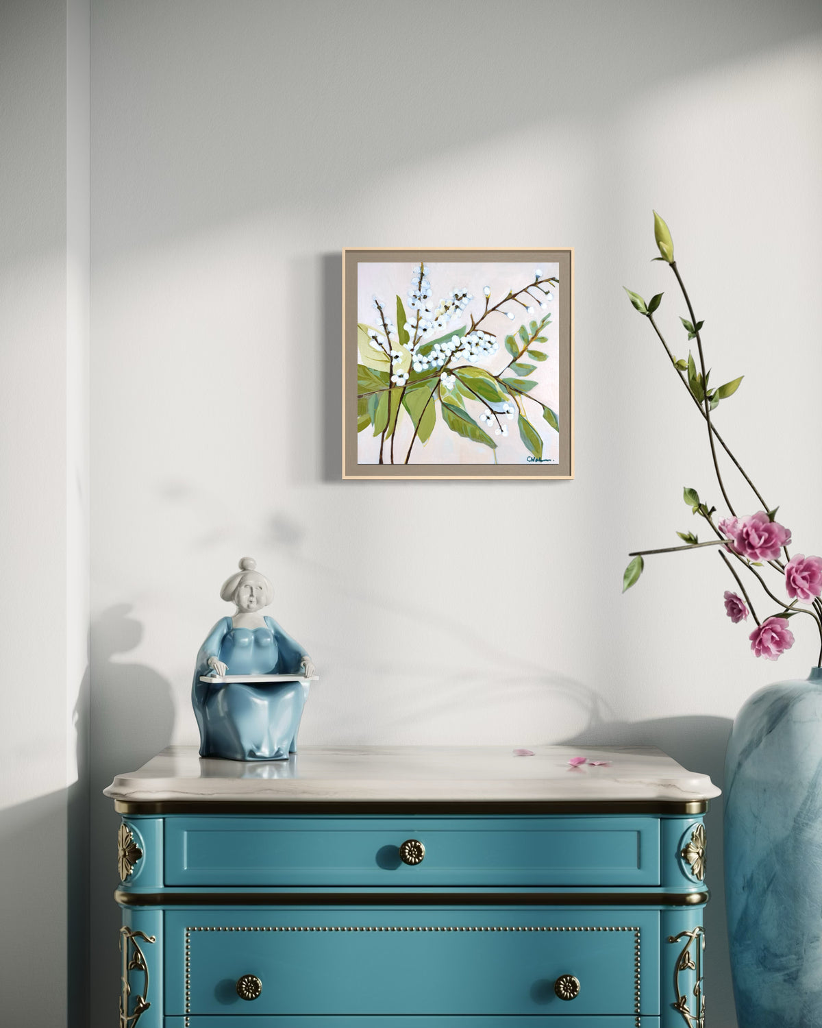 Blossom Where You're Planted- Framed Original Painting with Certificate