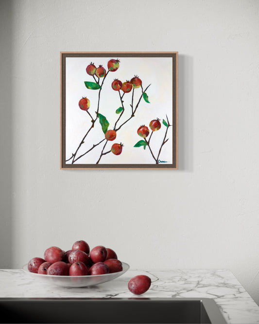 Rosehip to the Occasion- 30cm by 30cm Limited Edition Unframed Print
