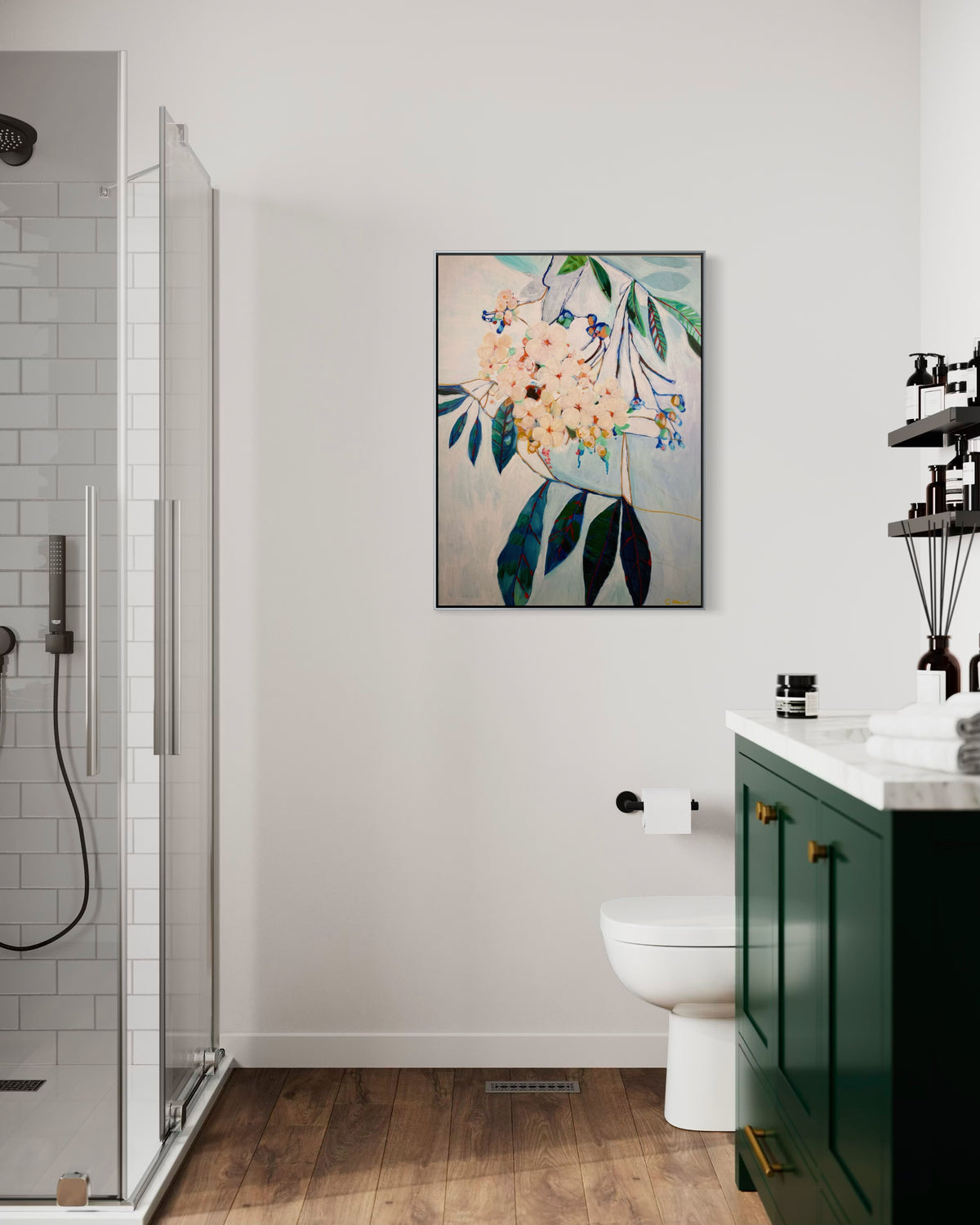 Rhapsody in Bloom- Framed Original Painting with Certificate