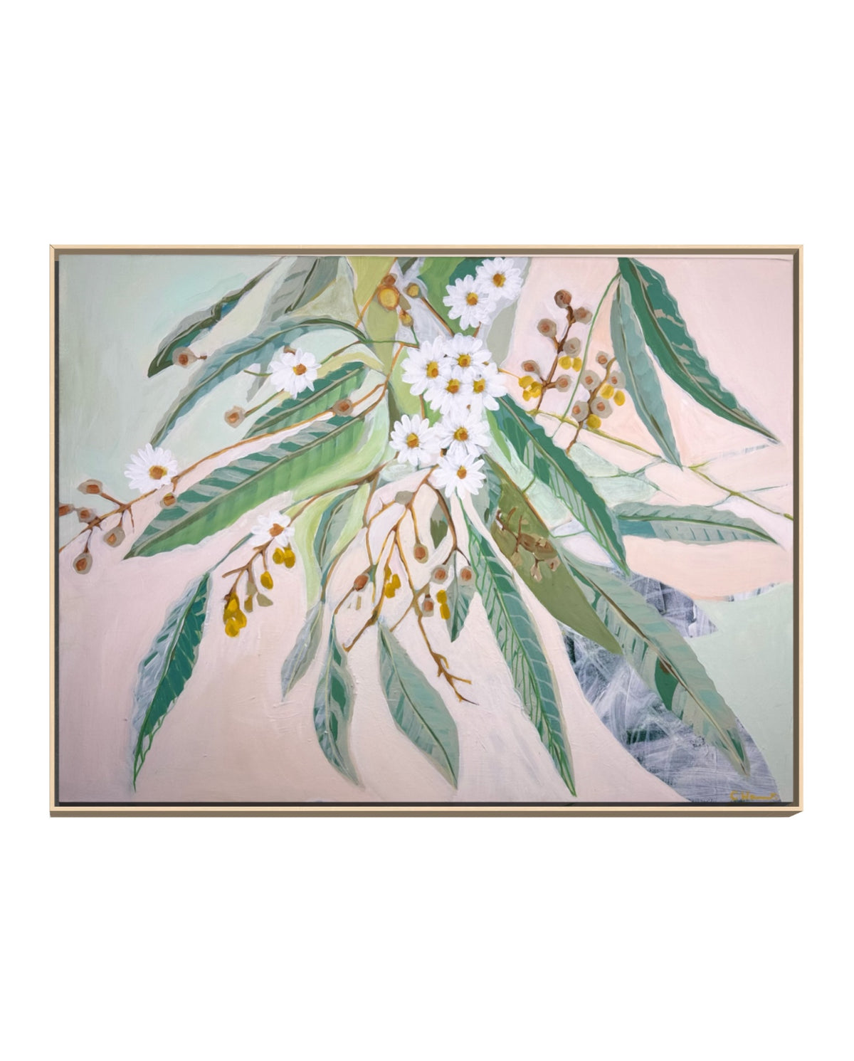 Leaf it Out- Framed Original Painting with Certificate
