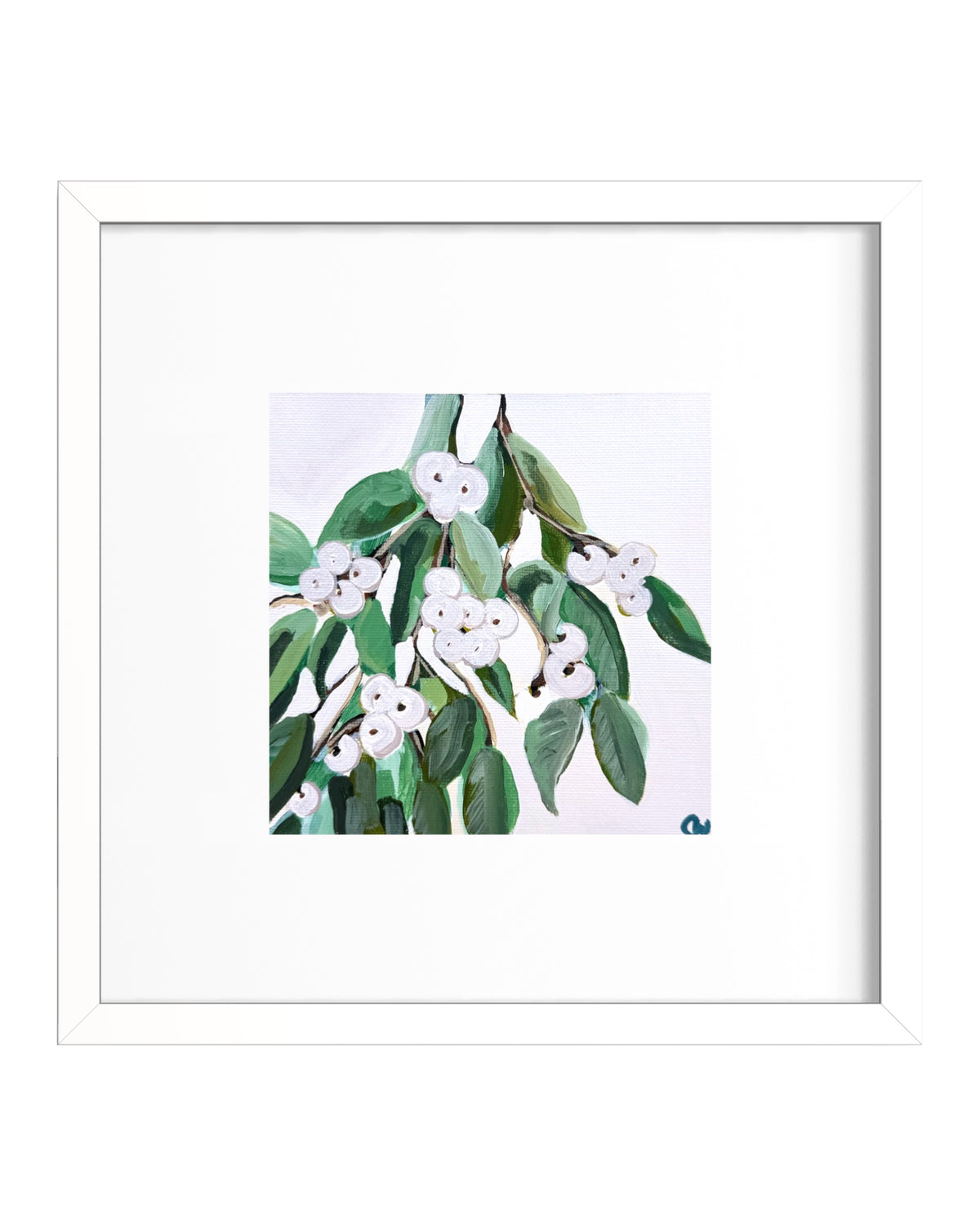 Mistletoe-tally Yours —Framed Original Painting with Certificate