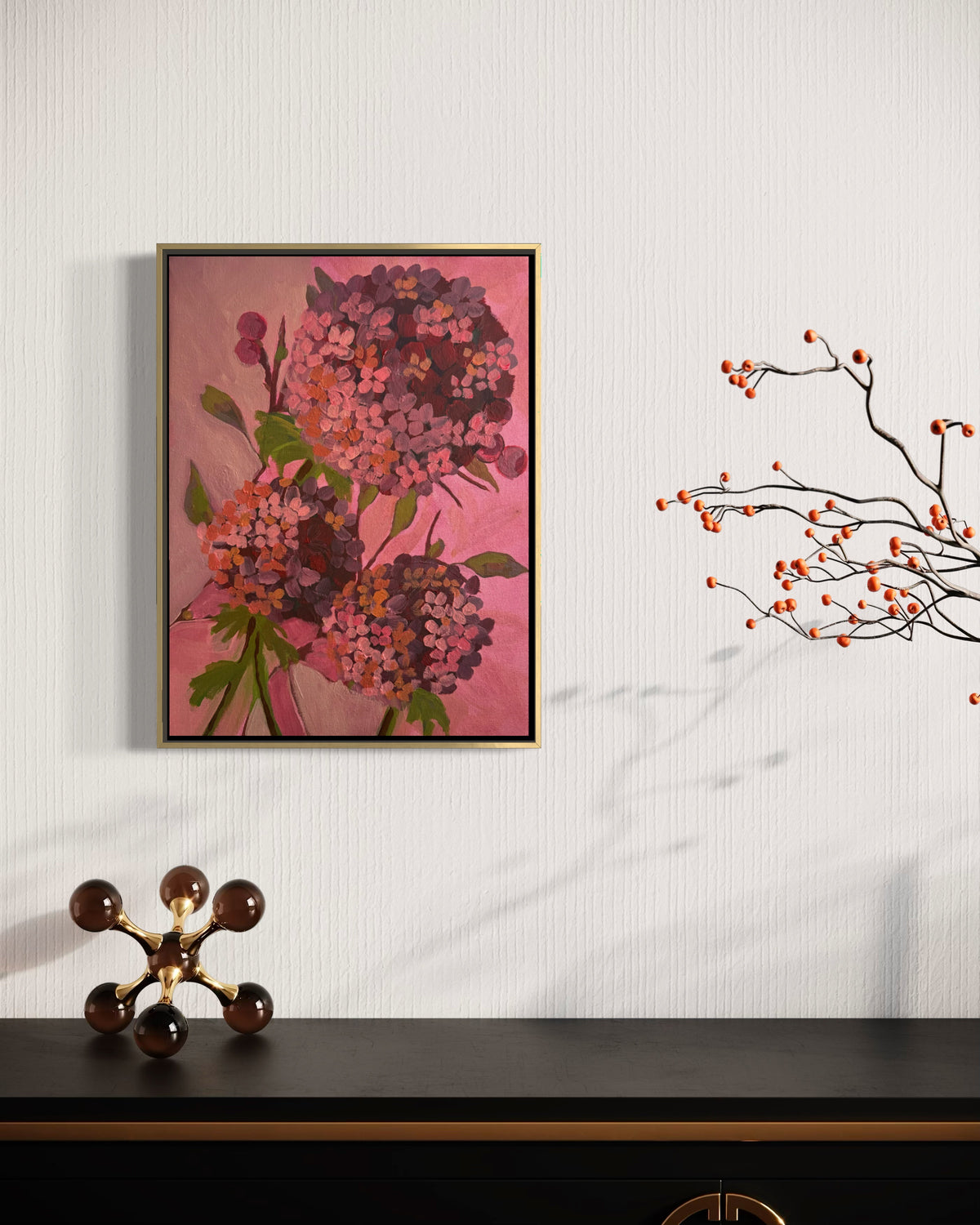 Merlot and Behold- Framed Original Painting with Certificate
